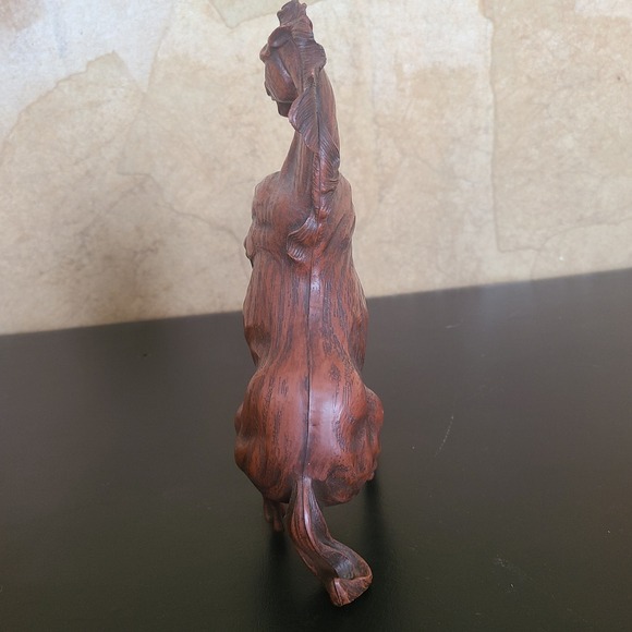 Vintage Hartland Rearing Horse Figurine Faux Wood Grain Brown Equestrian Decor - Picture 6 of 8